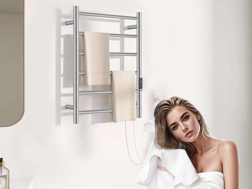 Heated Towel Rack with Timer photo 3