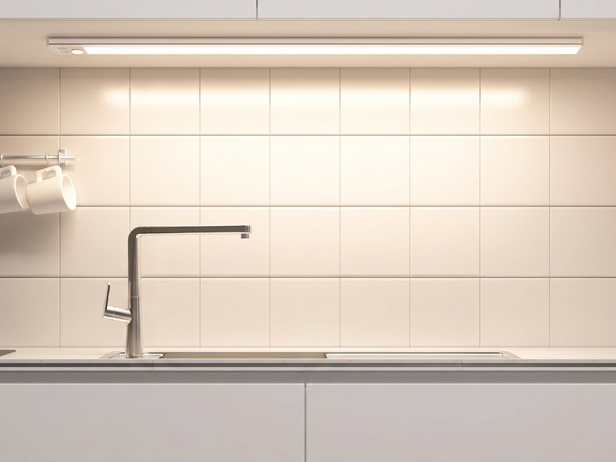 Motion-sensor under-cabinet LED light bar photo 2