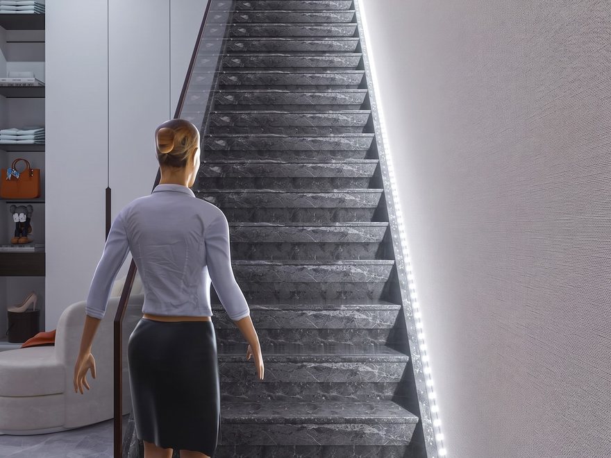 Motion-Sensor Stair Light Strip